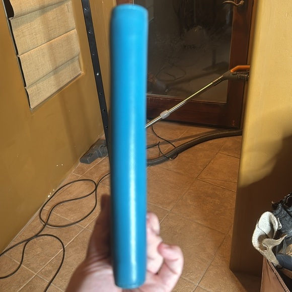 TORY BURCH Zip Around Snap Blue Leather Logo Wallet Clutch - Picture 4 of 10